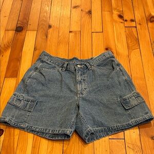 Riders by Lee Denim Cargo Shorts in Blue